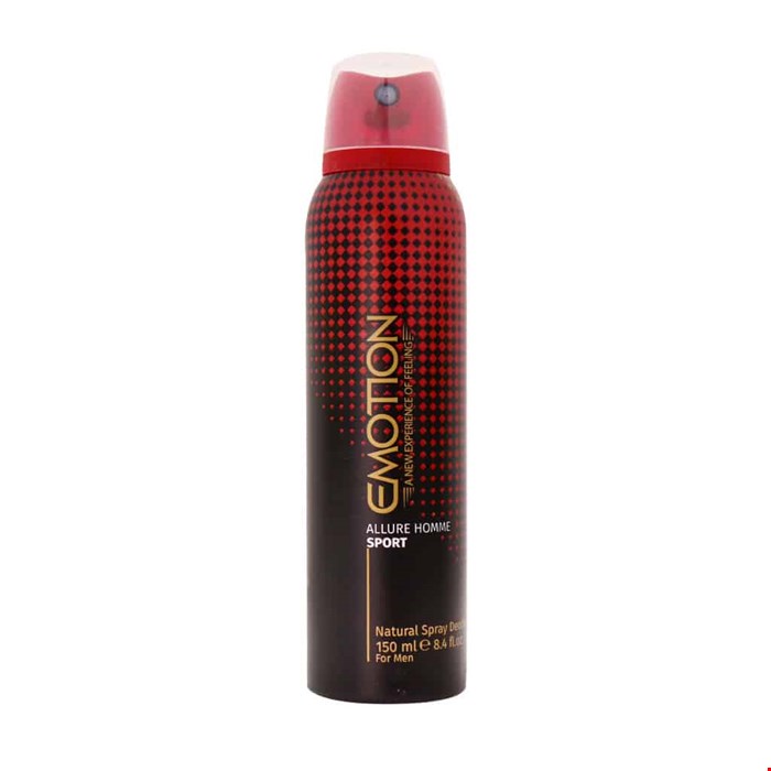 اسپری خوشبو کننده بدن مردانه ایموشن مدل ALLURE HOMME SPORT حجم 150 میلی لیتر