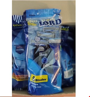 ژیلت 5 لبه 4 عددی  صابوندار لرد پاکتی
