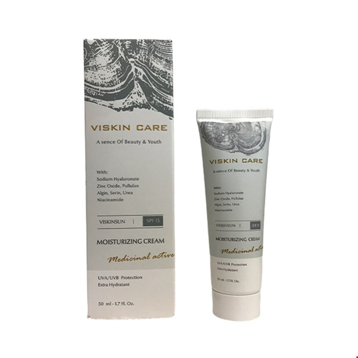  کرم مرطوب کننده spf15 ویسکین کر حجم 50mL